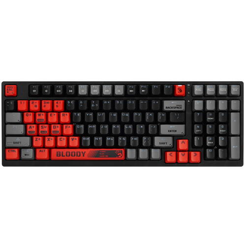 Купить Клавиатура проводная A4Tech Bloody S98 Sports [SPORTS RED]  5417384. Характеристики, отзывы и цены в Донецке