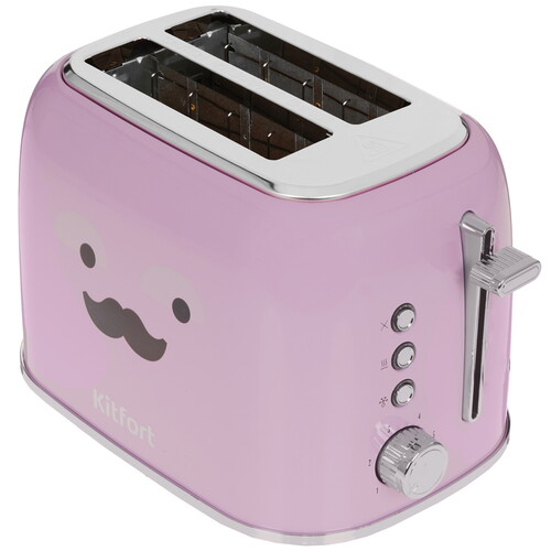 Купить Тостер Kitfort KT-6218-3 фиолетовый  9040852. Характеристики, отзывы и цены в Донецке