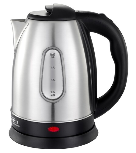 Купить Электрочайник Oasis K-10SWS серебристый  9135260. Характеристики, отзывы и цены в Донецке
