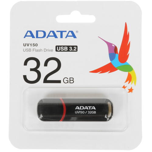 Купить Память USB Flash 32 ГБ ADATA UV150 [AUV150-32G-RBK]  1613204. Характеристики, отзывы и цены в Донецке