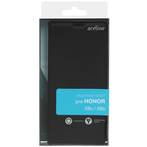 Купить Чехол-книжка  Aceline Kors для HONOR X8b/ X8c черный  9237756. Характеристики, отзывы и цены в Донецке