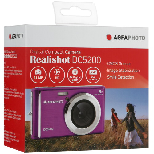 Купить Компактный фотоаппарат AgfaPhoto DC5200 фиолетовый  5632402. Характеристики, отзывы и цены в Донецке