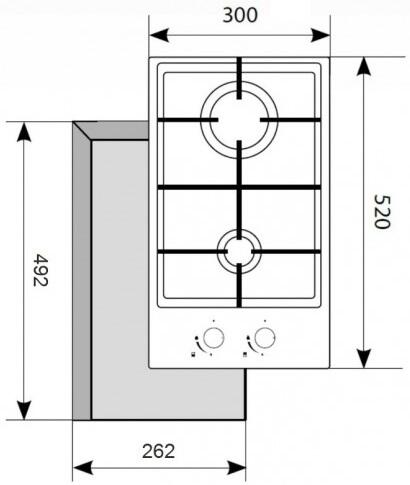 Купить Газовая варочная поверхность Akpo PGA 302 FGC BL  1147177. Характеристики, отзывы и цены в Донецке