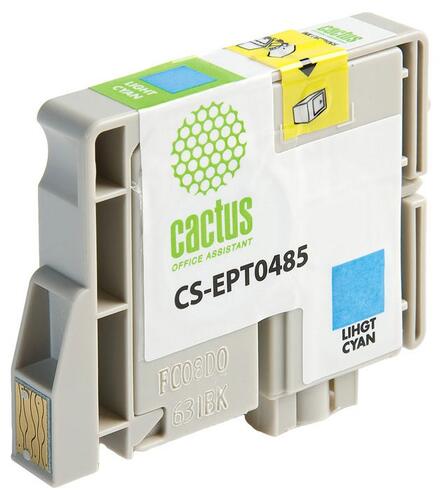 Купить Картридж Cactus CS-EPT0485 светло-голубой  7930545. Характеристики, отзывы и цены в Донецке