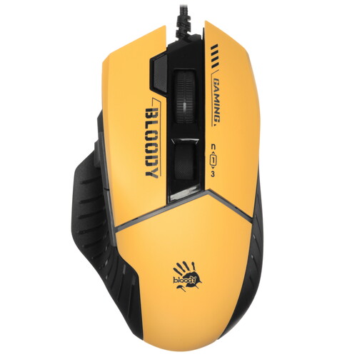 Купить Мышь проводная A4Tech Bloody W95 Max Sports  желтый  9280318. Характеристики, отзывы и цены в Донецке