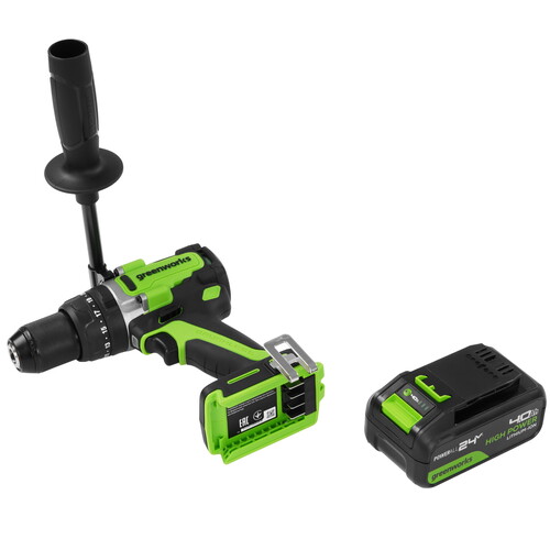 Купить Дрель-шуруповерт Greenworks GD24DD140 24V  9305503. Характеристики, отзывы и цены в Донецке