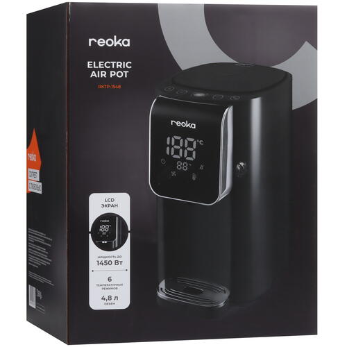 Купить Термопот Reoka RKTP-1548 черный  9041961. Характеристики, отзывы и цены в Донецке