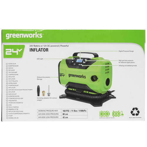Купить Компрессор Greenworks ACG301  9083873. Характеристики, отзывы и цены в Донецке