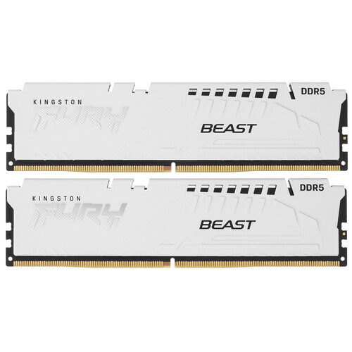 Купить Оперативная память Kingston FURY Beast White [KF556C40BWK4-128] 128 ГБ  5436431. Характеристики, отзывы и цены в Донецке