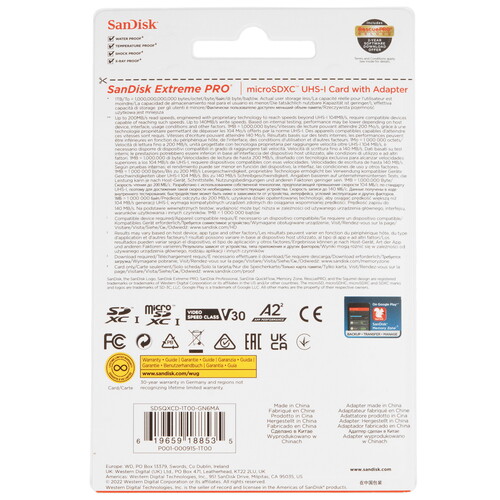 Купить Карта памяти SanDisk Extreme Pro microSDXC 1024 ГБ  5470853. Характеристики, отзывы и цены в Донецке