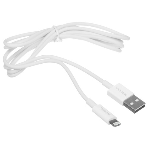Купить Кабель круглый MOCOLL Lightning 8-pin MFI - USB 2.0 Type-A белый 1.5 м  5470429. Характеристики, отзывы и цены в Донецке
