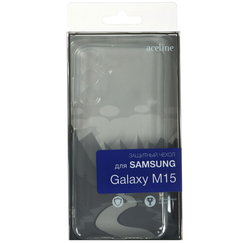 Купить Накладка  Aceline Silicone для Samsung Galaxy M15 прозрачный  9202001. Характеристики, отзывы и цены в Донецке