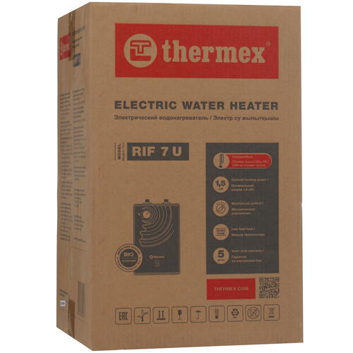 Купить Водонагреватель электрический Thermex Rif 7 U  9958383. Характеристики, отзывы и цены в Донецке