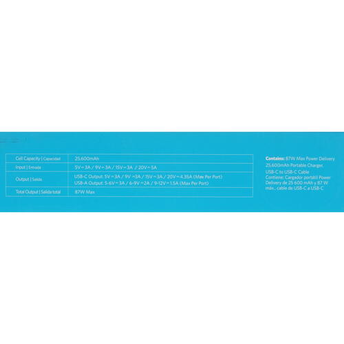 Купить Портативный аккумулятор Anker PowerCore III Elite 25600 черный  5451741. Характеристики, отзывы и цены в Донецке