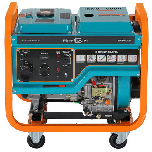 Купить Электрогенератор  дизельный  FinePower FDG-4500  5076261. Характеристики, отзывы и цены в Донецке