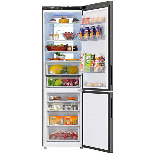 Купить Холодильник с морозильником   Haier C4F740CBXGU1 черный  9954139. Характеристики, отзывы и цены в Донецке
