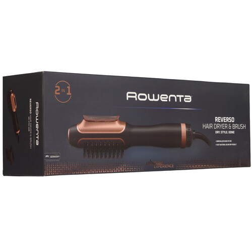 Купить Фен-щетка Rowenta Reverso CF9840F0 черный/золотистый  9132363. Характеристики, отзывы и цены в Донецке