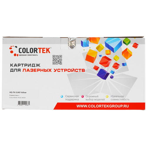 Купить Картридж лазерный Colortek TK-5140 Y желтый  5367172. Характеристики, отзывы и цены в Донецке