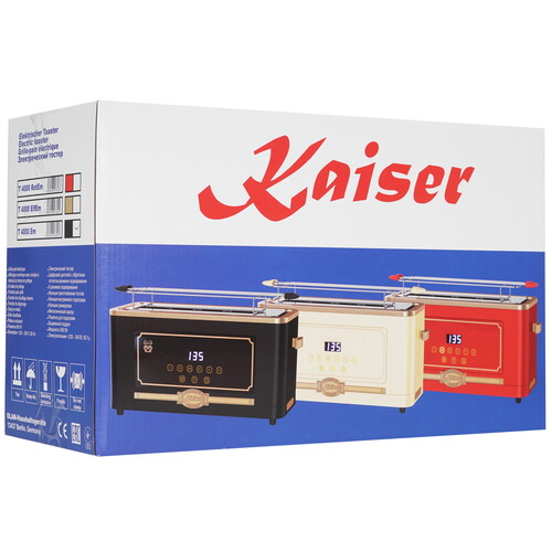 Купить Тостер Kaiser T 4000 черный  9229087. Характеристики, отзывы и цены в Донецке
