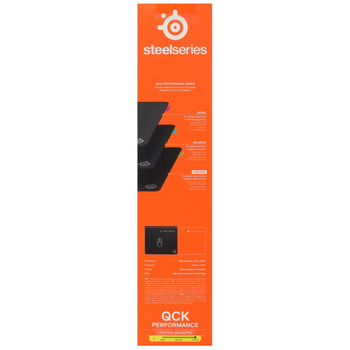 Купить Коврик SteelSeries QcK Performance Control L  черный  5623178. Характеристики, отзывы и цены в Донецке