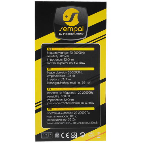Купить Проводные наушники Fischer Audio Sempai SPE-39 черный  5361858. Характеристики, отзывы и цены в Донецке
