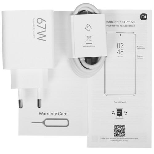 Купить 6.67" Смартфон Xiaomi Redmi Note 13 Pro 5G 256 ГБ голубой  5482824. Характеристики, отзывы и цены в Донецке