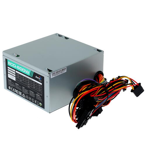 Купить Блок питания AeroCool ECO 600W [ECO-600W] серый  1303107. Характеристики, отзывы и цены в Донецке