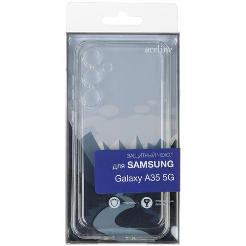 Купить Накладка  Aceline Silicone для Samsung Galaxy A35 прозрачный  5442637. Характеристики, отзывы и цены в Донецке