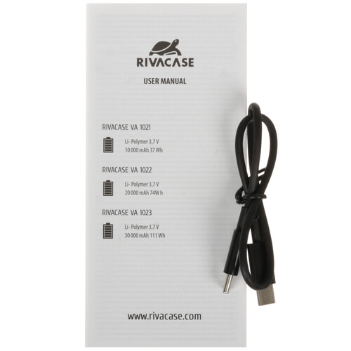 Купить Портативный аккумулятор RIVACASE VA1023 серый  9294451. Характеристики, отзывы и цены в Донецке
