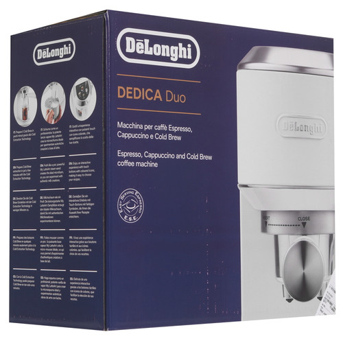 Купить Кофеварка рожковая Delonghi Dedica Duo EC890 M серый  5622667. Характеристики, отзывы и цены в Донецке