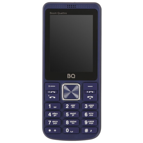 Купить Сотовый телефон BQ 2455 Boom Quattro синий  9028711. Характеристики, отзывы и цены в Донецке