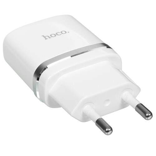 Купить Сетевое зарядное устройство Hoco C12 Smart белый  9037649. Характеристики, отзывы и цены в Донецке