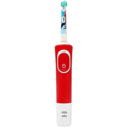 Купить Электрическая зубная щетка Braun Oral-B Vitality Kids D100.413.2K Spiderman белый, красный  5600171. Характеристики, отзывы и цены в Донецке