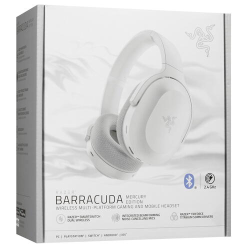 Купить Беспроводные/проводные наушники Razer Barracuda белый 2022  5085602. Характеристики, отзывы и цены в Донецке