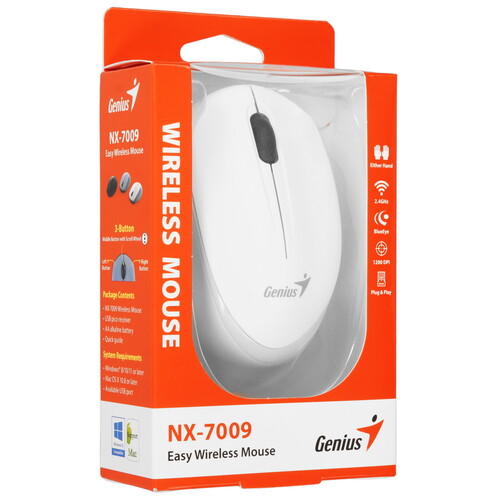Купить Мышь беспроводная Genius NX-7009  9140263. Характеристики, отзывы и цены в Донецке