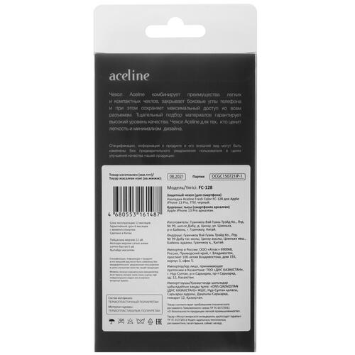 Купить Накладка  Aceline Fresh Color для Apple iPhone 13 Pro черный  4844426. Характеристики, отзывы и цены в Донецке