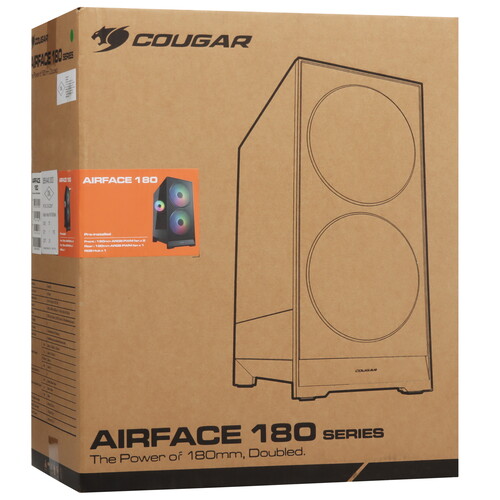 Купить Корпус Cougar Airface 180 RGB  5613795. Характеристики, отзывы и цены в Донецке