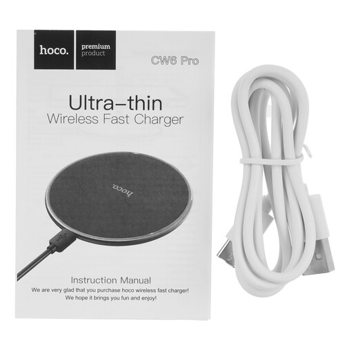 Купить Беспроводное зарядное устройство Hoco CW6 Pro Easy белый  5609252. Характеристики, отзывы и цены в Донецке