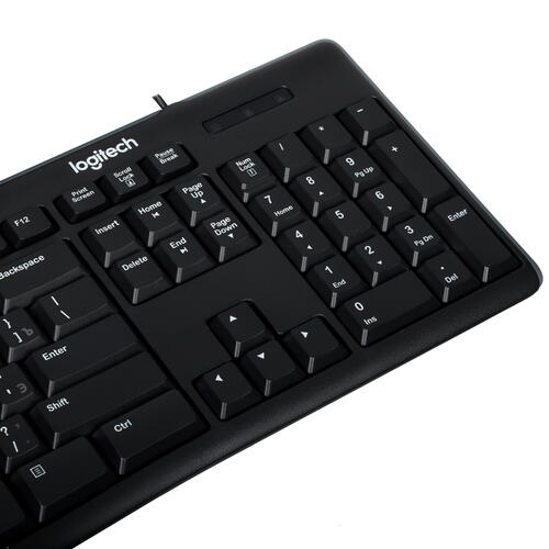 Купить Клавиатура+мышь  проводная  Logitech MK200 черный  5472002. Характеристики, отзывы и цены в Донецке