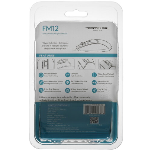 Купить Мышь проводная A4Tech Fstyler FM12-2M  9280334. Характеристики, отзывы и цены в Донецке