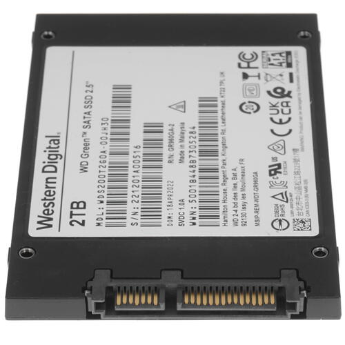 Купить 2000 ГБ 2.5" SATA накопитель WD Green [WDS200T2G0A]  5065130. Характеристики, отзывы и цены в Донецке