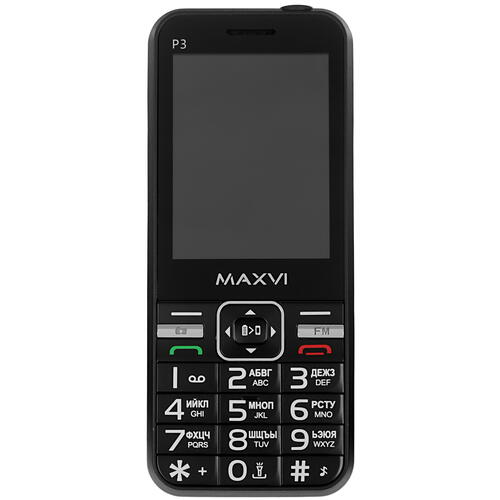 Купить Сотовый телефон Maxvi P3 черный  4817745. Характеристики, отзывы и цены в Донецке