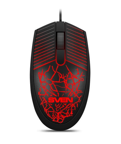 Купить Мышь проводная SVEN RX-70  черный  1394335. Характеристики, отзывы и цены в Донецке
