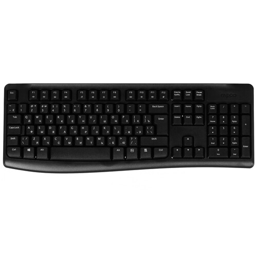 Купить Клавиатура+мышь беспроводная   RAPOO X1800Pro черный  9126365. Характеристики, отзывы и цены в Донецке