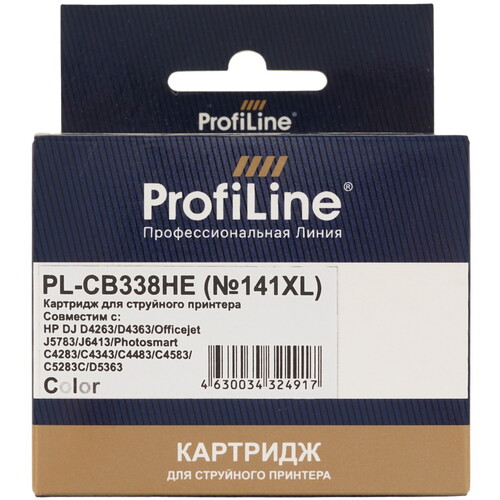 Купить Картридж ProfiLine PL-CB338HE (№141XL) многоцветный  9128970. Характеристики, отзывы и цены в Донецке