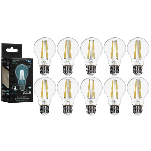 Купить Комплект филаментных ламп Gauss Filament Crystal 102902215  5613138. Характеристики, отзывы и цены в Донецке