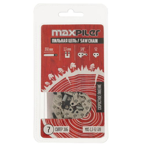 Купить Пильная цепь MaxPiler MXS-1.3-52-3/8  5308498. Характеристики, отзывы и цены в Донецке