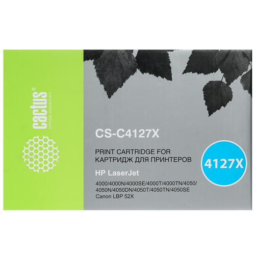 Купить Картридж лазерный Cactus CS-C4127X черный, с чипом  7939232. Характеристики, отзывы и цены в Донецке