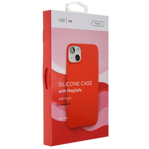 Купить Накладка  VLP Silicone Case with MagSafe для Apple iPhone 13 красный  4873326. Характеристики, отзывы и цены в Донецке