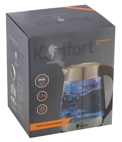 Купить Электрочайник Leonord LE- 1507 серебристый  9936012. Характеристики, отзывы и цены в Донецке